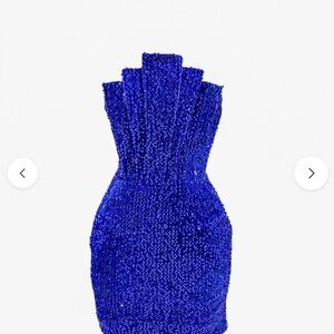 Ellaé Lisque x Hourglass Blue Sequin Dress